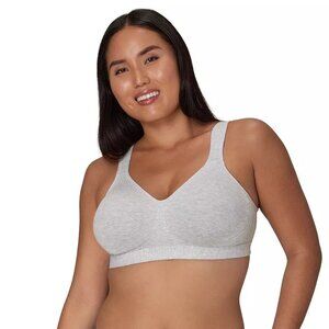 Playtex 18 Hour Ultimate Lift & Support Wireless Full Coverage Bra Sz 42B Gray